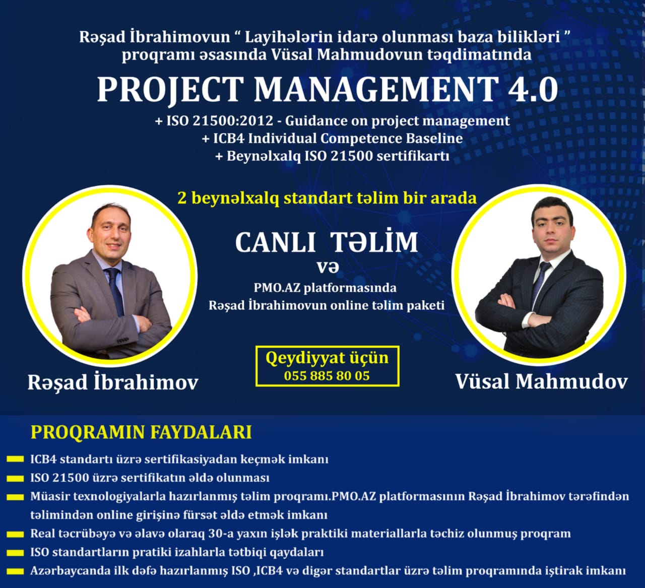 ISO 21500 + IPMA ICB4 bir arada təlim